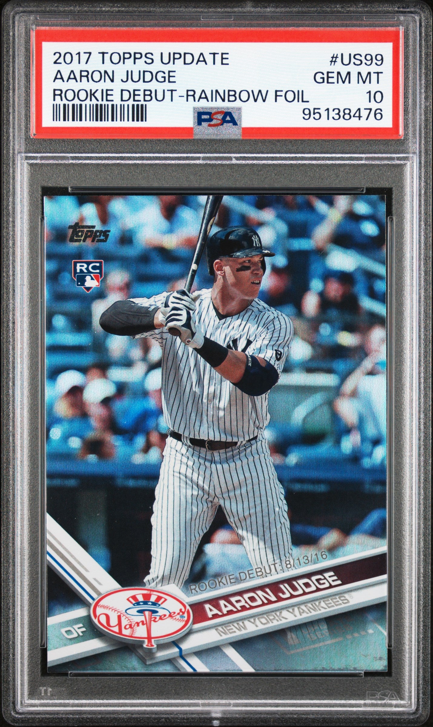 2017 Topps Update Aaron Judge #US99 PSA 10