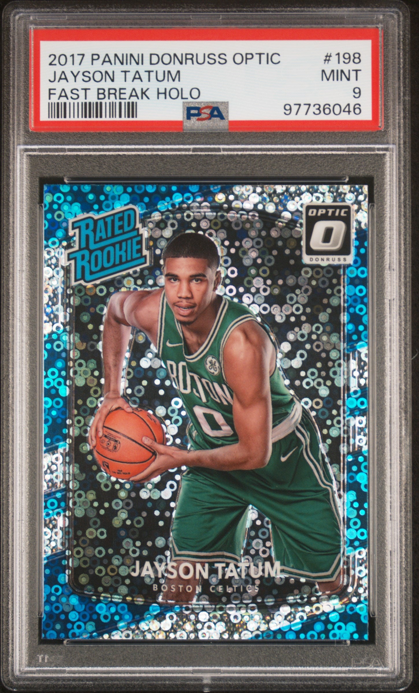 2017 Panini Donruss Optic Jayson Tatum #198 PSA 9