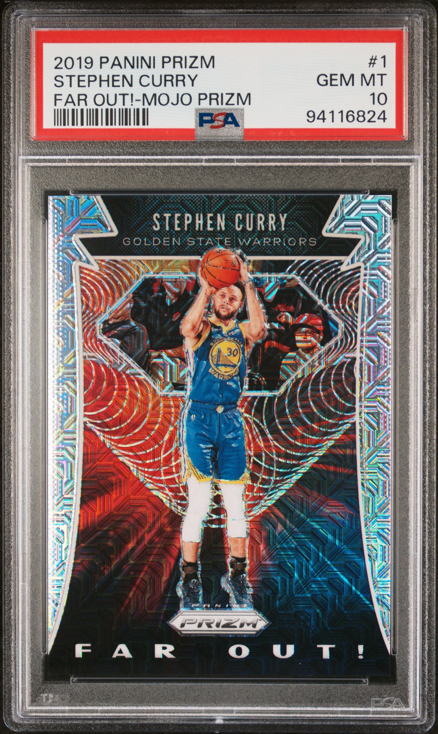 2019 Panini Prizm Far Out! Stephen Curry #1 PSA 10