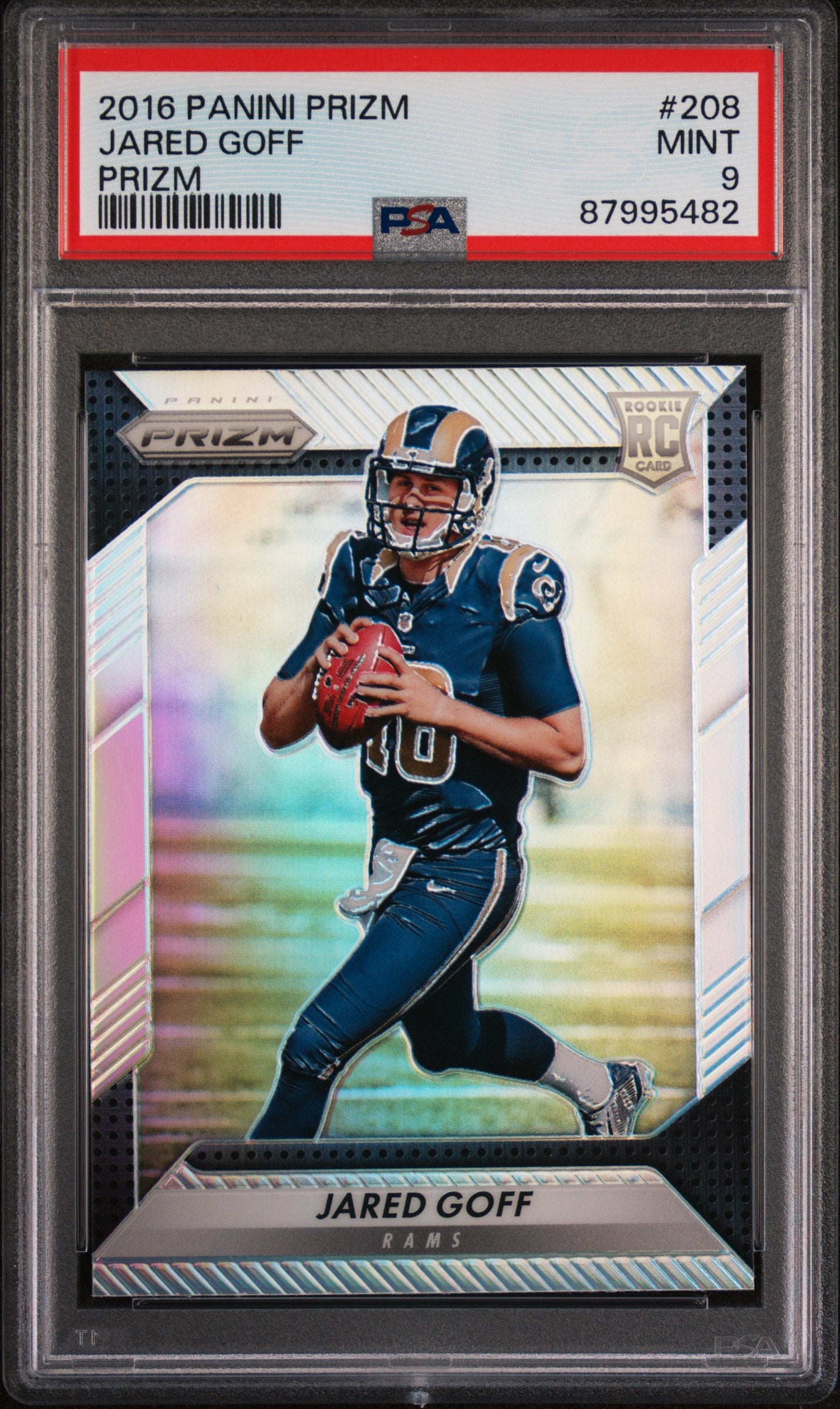 2016 Panini Prizm Jared Goff #208 Prizm PSA 9