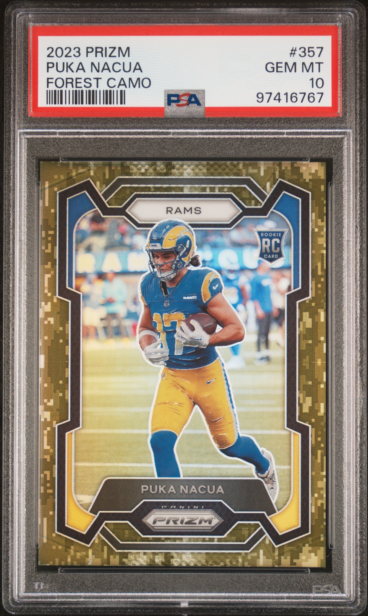 2023 Panini Prizm Puka Nacua #357 PSA 10
