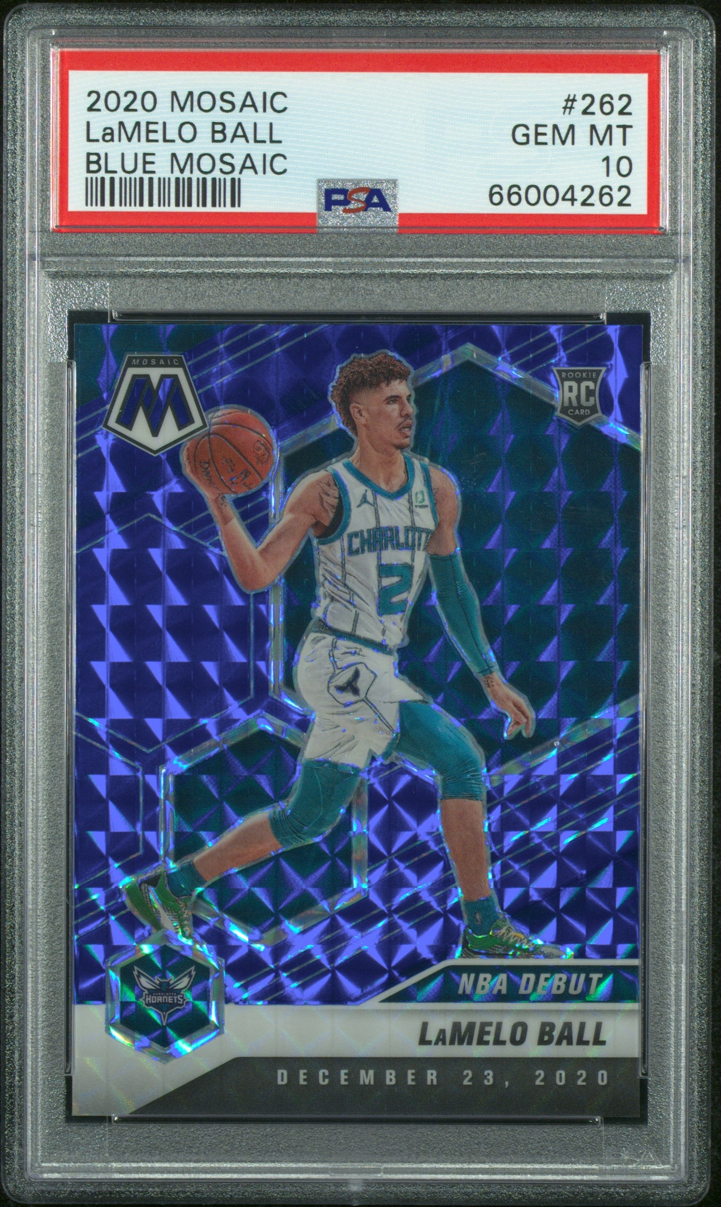 2020 Panini Mosaic Lamelo Ball #262 Blue PSA 10