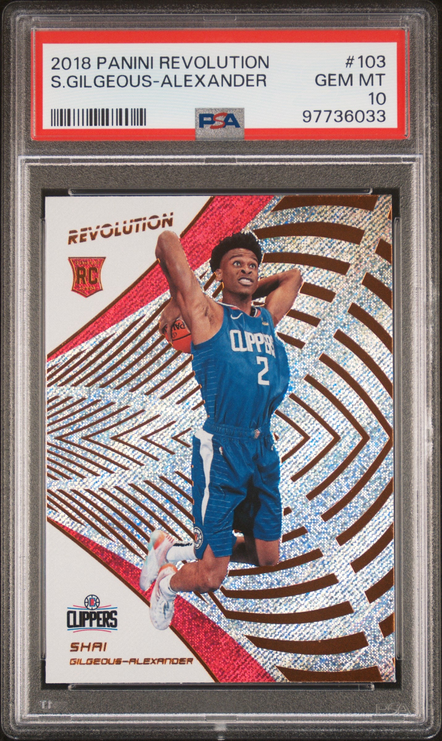 2018 Panini Revolution S. Gilgeous-Alexander #103 PSA 10