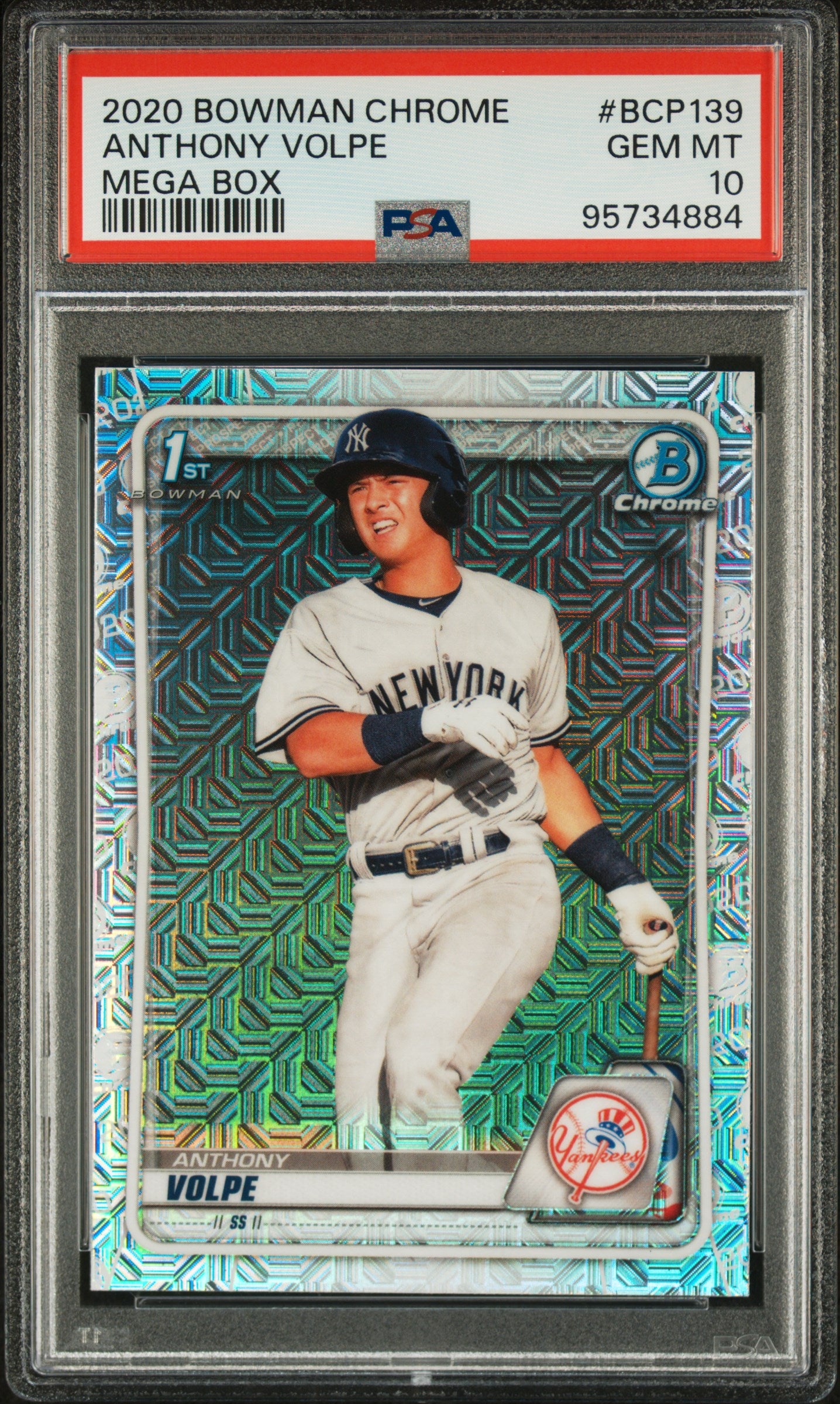 2020 Bowman Chrome Mega Box Anthony Volpe #BCP139 PSA 10