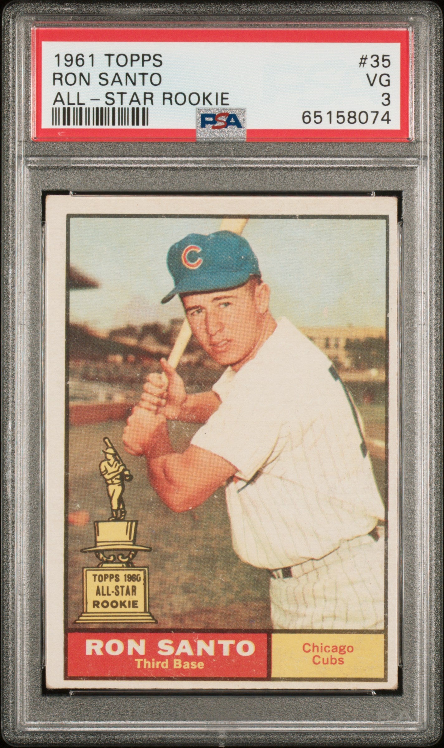 1961 Topps Ron Santo #35 All Star Rookie PSA 3