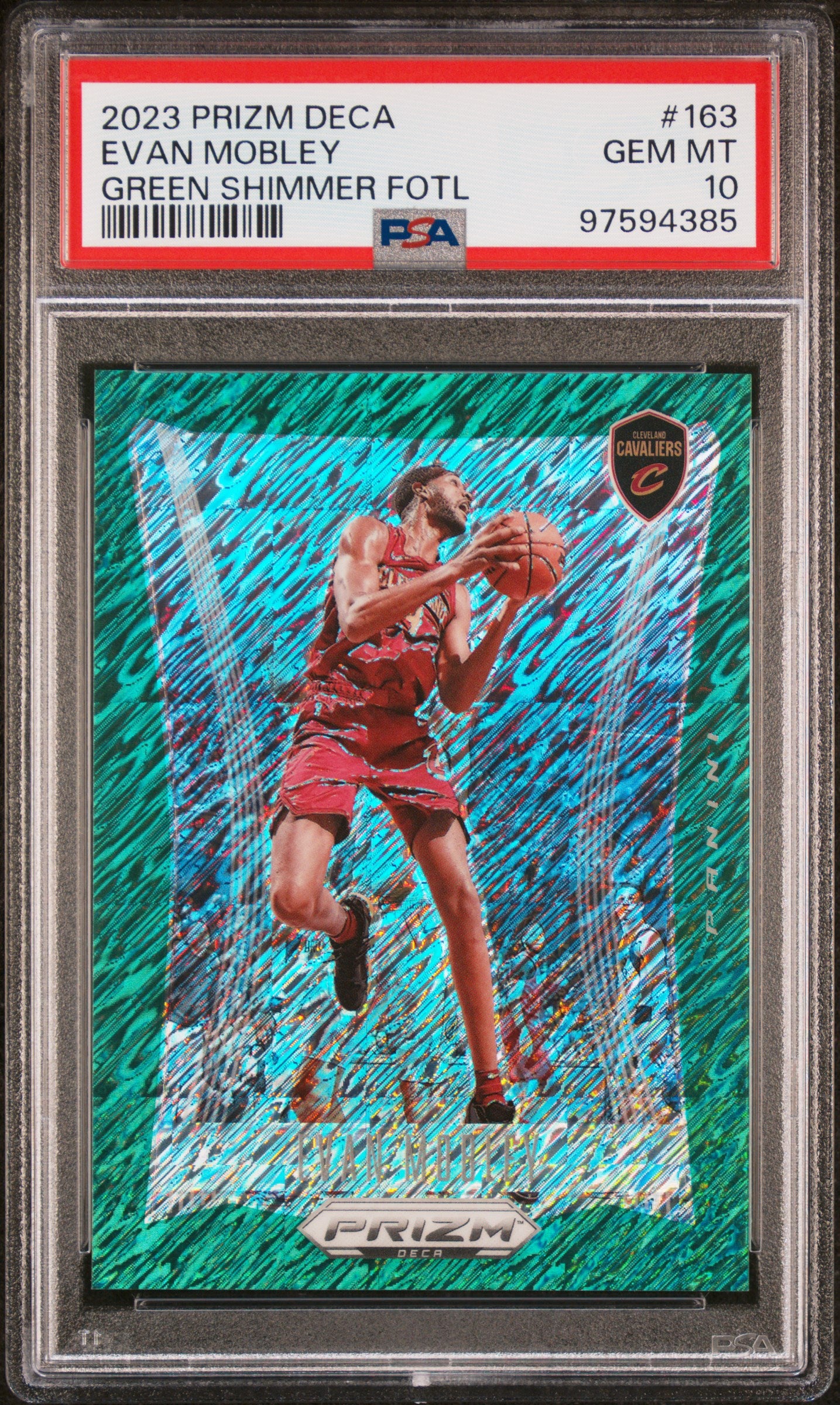 2023 Panini Prizm Deca Evan Mobley #163 PSA 10