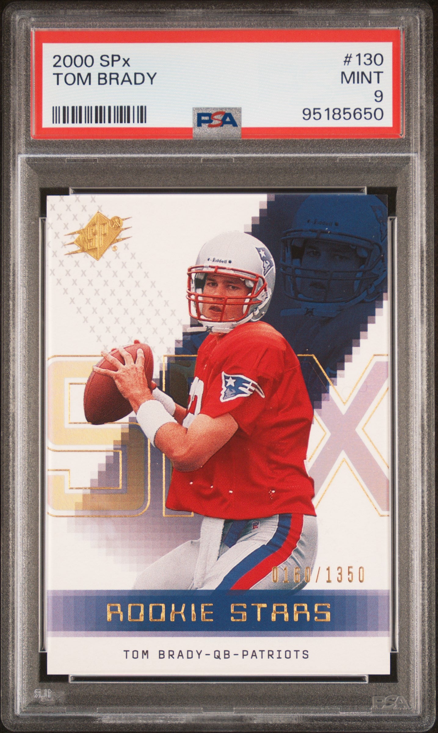 2000 SPX Tom Brady #130 PSA 9