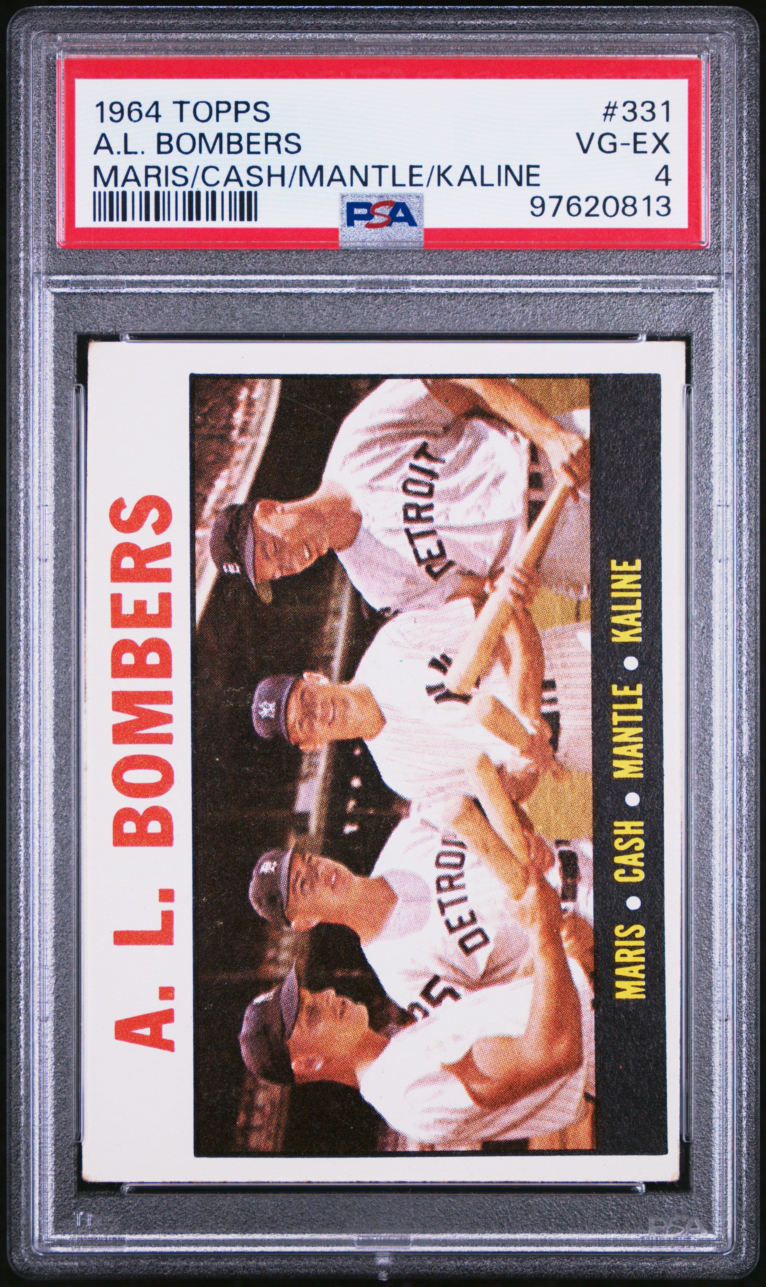 1964 Topps A. L. Bombers #331 PSA 4