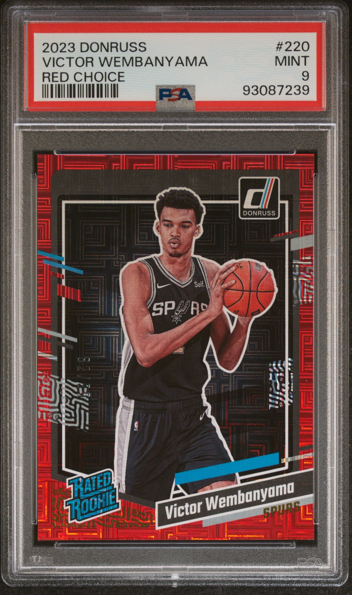2023 Panini Donruss Victor Wembanyama #220 PSA 9