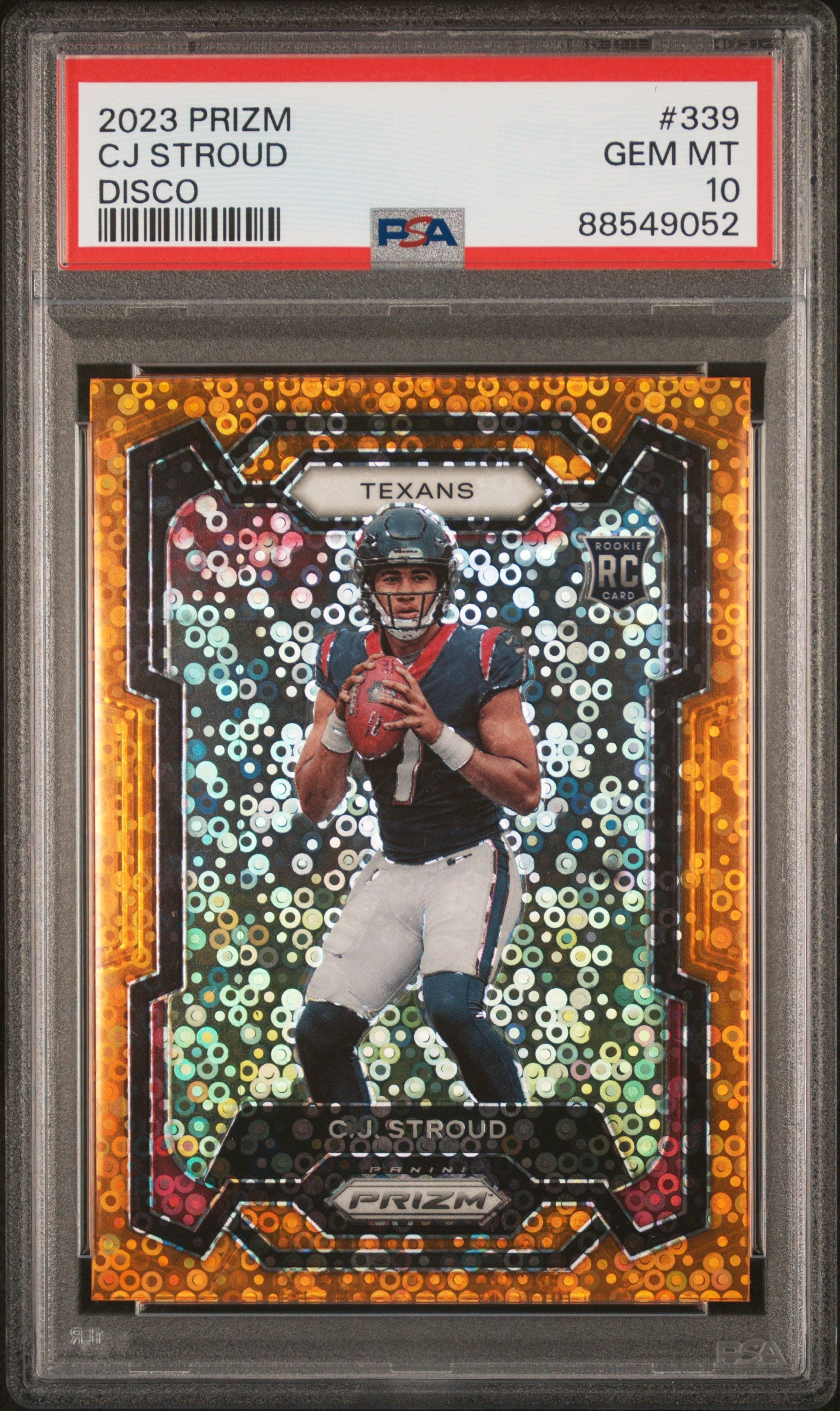 2023 Panini Prizm CJ Stroud #339 Disco PSA 10