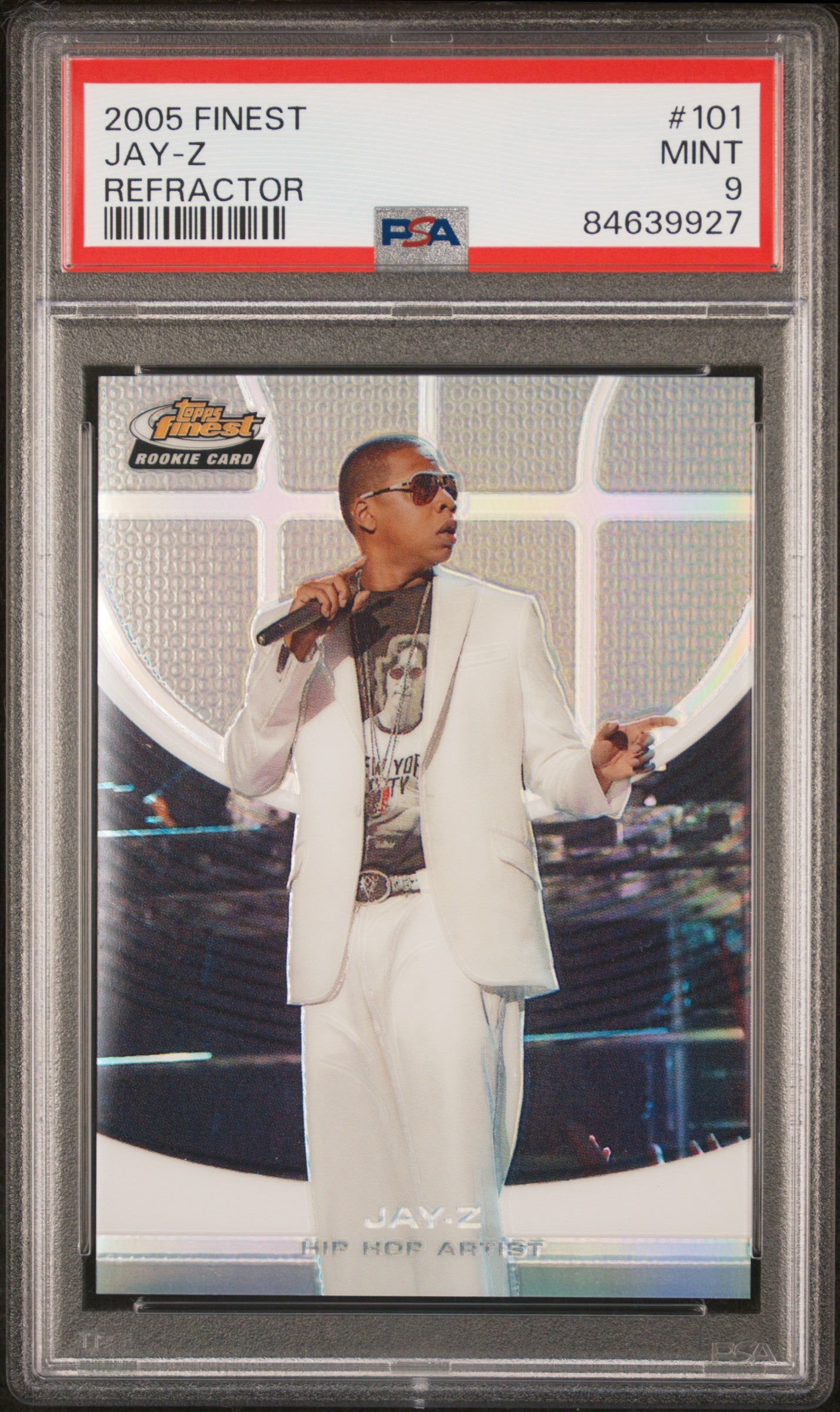 2005 Finest Jay-Z #101 PSA 9