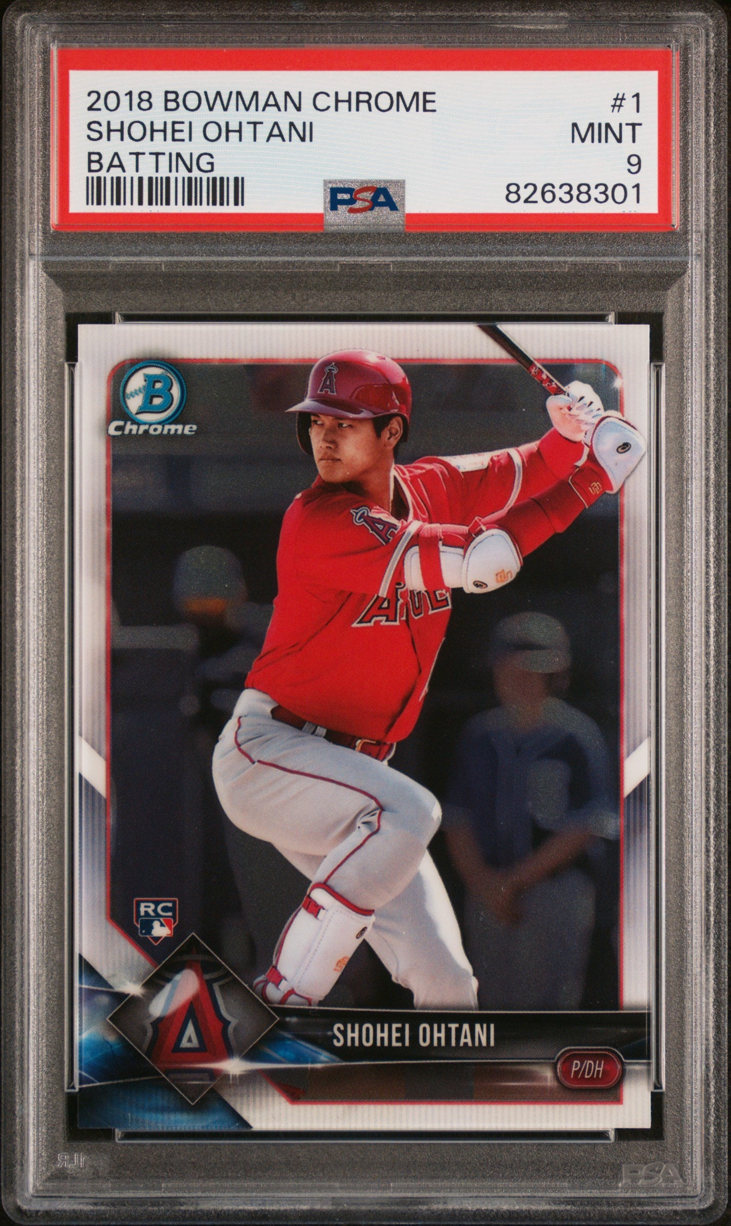 2018 Bowman Chrome Shohei Ohtani #1 PSA 9